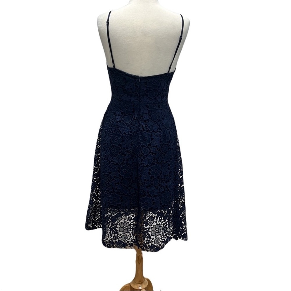 FIND - ASTR the Label Blue Lace Dress Size L - Picture 5 of 8